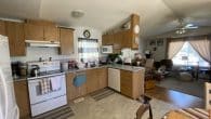 kitchen & living room